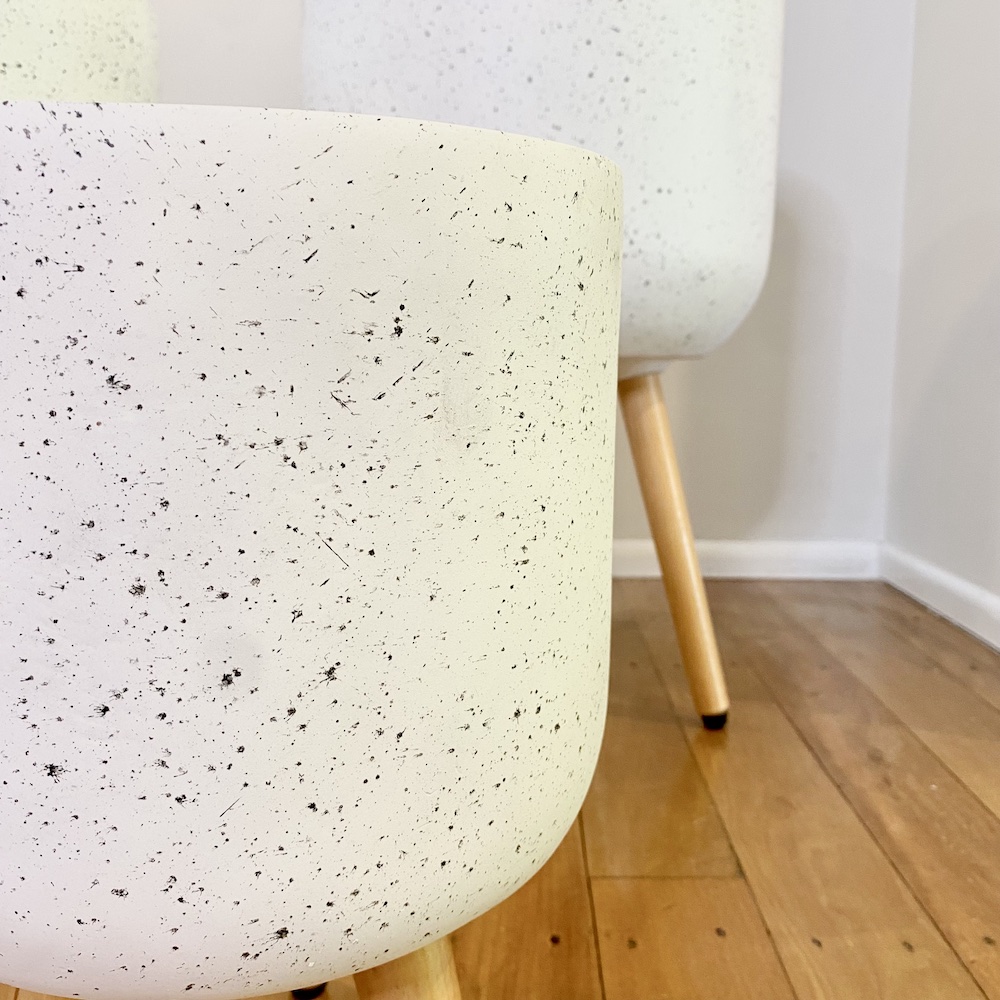 Asher White Terrazzo Planters