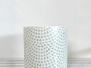 Mint Mosiac Pot