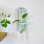 Soft Teal Botanical Beaker